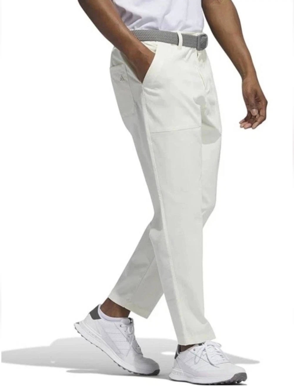 Adidas Go-To Prog Men's Golf Pants Ivory Loose Fit Straight Leg Sz 36 X 30 NWT